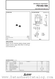 FS1AS-18A datasheet pdf Mitsubishi Electric Corporation