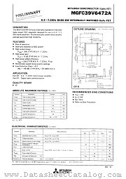 MGFC39V6472A datasheet pdf Mitsubishi Electric Corporation