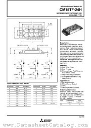 CM15TF-24H datasheet pdf Mitsubishi Electric Corporation