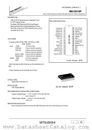 M61301SP datasheet pdf Mitsubishi Electric Corporation