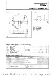 M57745 datasheet pdf Mitsubishi Electric Corporation