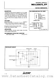 M51206FP datasheet pdf Mitsubishi Electric Corporation