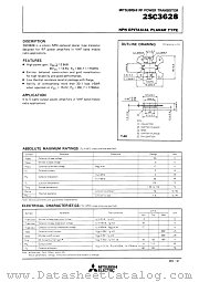 2SC3628 datasheet pdf Mitsubishi Electric Corporation