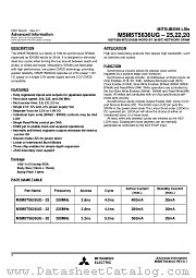 M5M5T5636UG-25 datasheet pdf Mitsubishi Electric Corporation