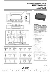 PM600DVA060 datasheet pdf Mitsubishi Electric Corporation