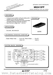 M62419FP datasheet pdf Mitsubishi Electric Corporation