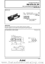 RM10TA-24 datasheet pdf Mitsubishi Electric Corporation