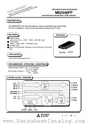 M62446FP datasheet pdf Mitsubishi Electric Corporation