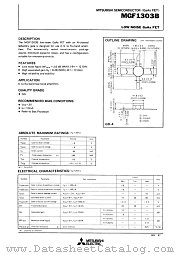 MGF1303B datasheet pdf Mitsubishi Electric Corporation
