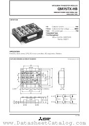 QM75TX-HB datasheet pdf Mitsubishi Electric Corporation