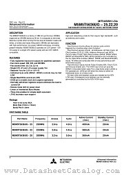 M5M5T5636UG-22 datasheet pdf Mitsubishi Electric Corporation
