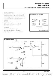 M62032FP datasheet pdf Mitsubishi Electric Corporation