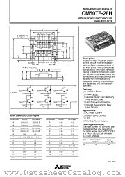 CM50TF-28H datasheet pdf Mitsubishi Electric Corporation