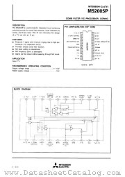 M52005P datasheet pdf Mitsubishi Electric Corporation