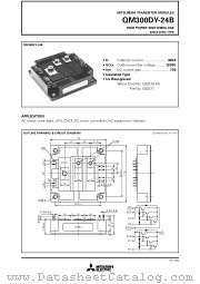 QM300DY-24B datasheet pdf Mitsubishi Electric Corporation