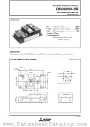 QM300HA-HB datasheet pdf Mitsubishi Electric Corporation