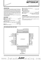 M37733S4LHP datasheet pdf Mitsubishi Electric Corporation