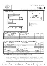 M68772 datasheet pdf Mitsubishi Electric Corporation