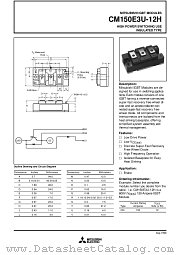 CM150E3U-12H datasheet pdf Mitsubishi Electric Corporation