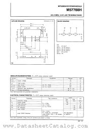 M57788H datasheet pdf Mitsubishi Electric Corporation