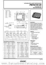 PM75CVA120 datasheet pdf Mitsubishi Electric Corporation