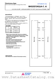 MH32S72AQJA-7 datasheet pdf Mitsubishi Electric Corporation