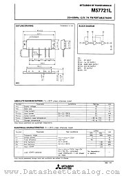 M57721L datasheet pdf Mitsubishi Electric Corporation