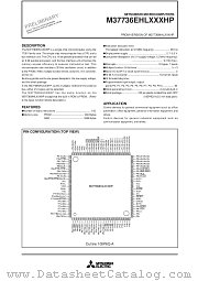 M37736EHLXXXHP datasheet pdf Mitsubishi Electric Corporation