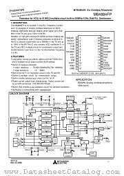 M64884FP datasheet pdf Mitsubishi Electric Corporation