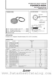 FG4000CX-90DA datasheet pdf Mitsubishi Electric Corporation