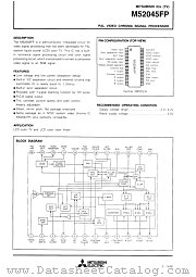 M52045FP datasheet pdf Mitsubishi Electric Corporation