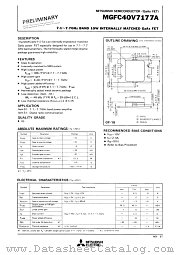 MGFC40V7177A datasheet pdf Mitsubishi Electric Corporation