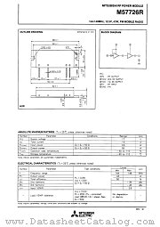 M57726R datasheet pdf Mitsubishi Electric Corporation