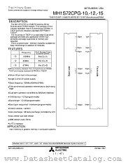 MH1S72CPG-10 datasheet pdf Mitsubishi Electric Corporation