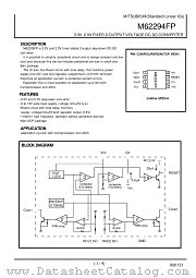 M62294FP datasheet pdf Mitsubishi Electric Corporation