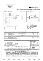 M68732SHA datasheet pdf Mitsubishi Electric Corporation