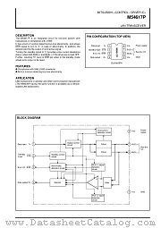 M54617P datasheet pdf Mitsubishi Electric Corporation