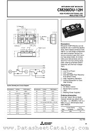 CM200DU-12H datasheet pdf Mitsubishi Electric Corporation