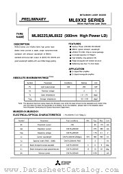 ML8XX2 datasheet pdf Mitsubishi Electric Corporation