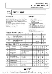ML7XX14 datasheet pdf Mitsubishi Electric Corporation