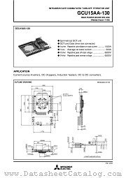 GCU15AA-130 datasheet pdf Mitsubishi Electric Corporation