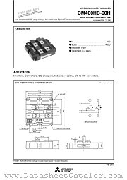 CM400HB-90H datasheet pdf Mitsubishi Electric Corporation