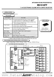M61516FP datasheet pdf Mitsubishi Electric Corporation