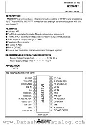 M52767FP datasheet pdf Mitsubishi Electric Corporation