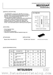M52325AP datasheet pdf Mitsubishi Electric Corporation