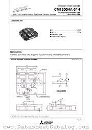 CM1200HA-34H datasheet pdf Mitsubishi Electric Corporation