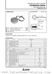 FG3000GX-90DA datasheet pdf Mitsubishi Electric Corporation