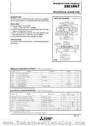2SC1967 datasheet pdf Mitsubishi Electric Corporation