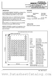 M6MGT166S2BWG datasheet pdf Mitsubishi Electric Corporation