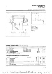 M68703LA datasheet pdf Mitsubishi Electric Corporation